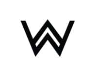 Showing Warwick Fabrics logo with stylised black “W” on white background
